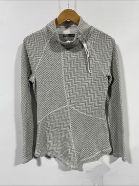 Prana Heather Gray Cowl Neck Sweater